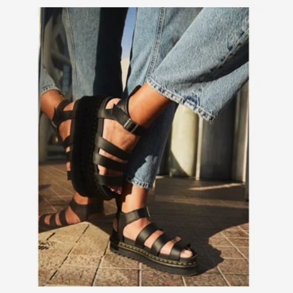 Dr. Martens Blaire Platform Sandal shoes strappy - Picture 6 of 11